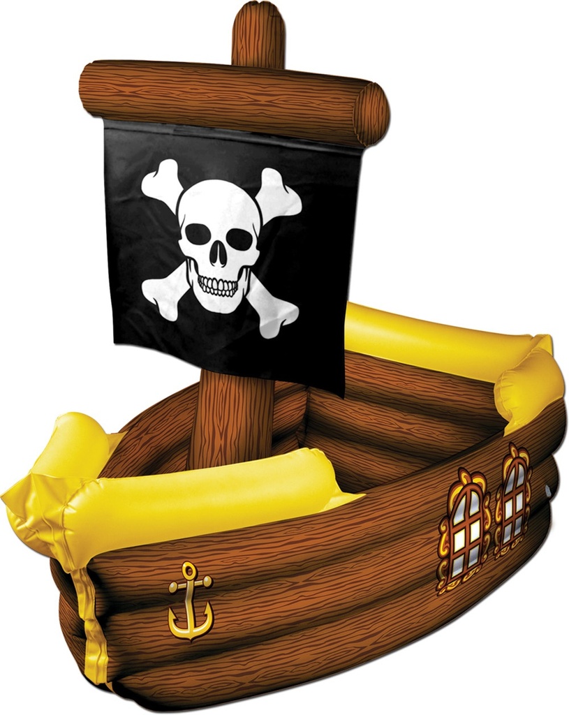 Inflatable Pirate Ship Cooler