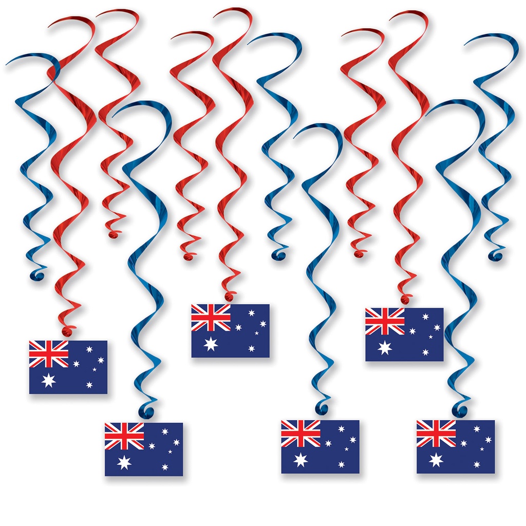 Australian Flag Whirls, 38-66cm