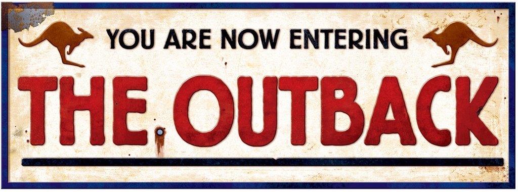 Outback Sign, 56cm