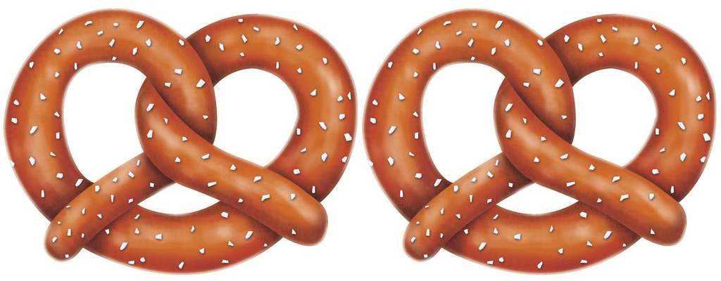 Pretzel Cutouts, 28cm