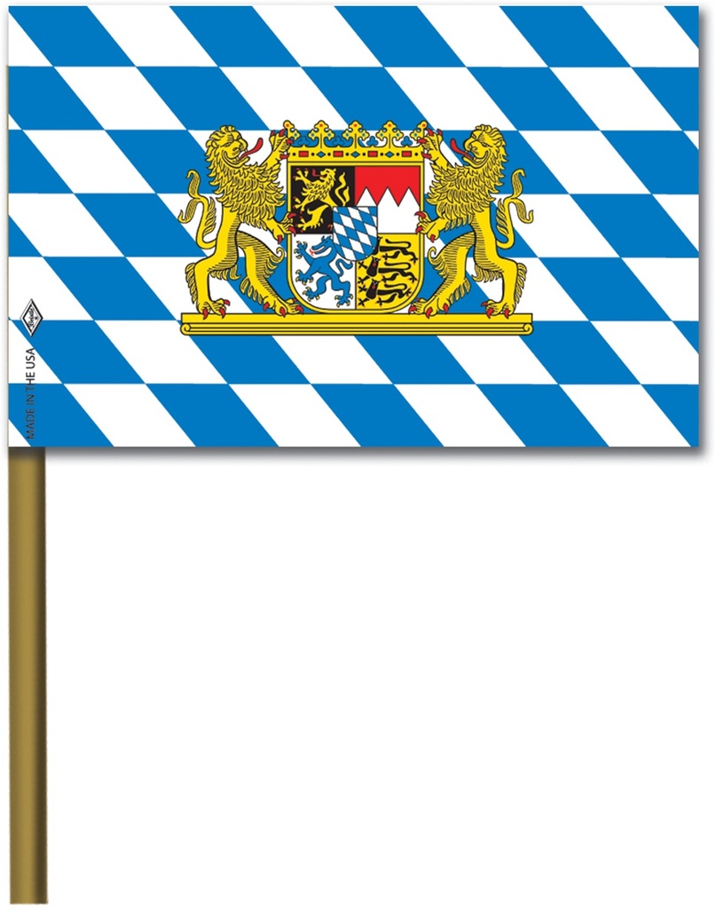 Bavarian Flag Paper, 15cm