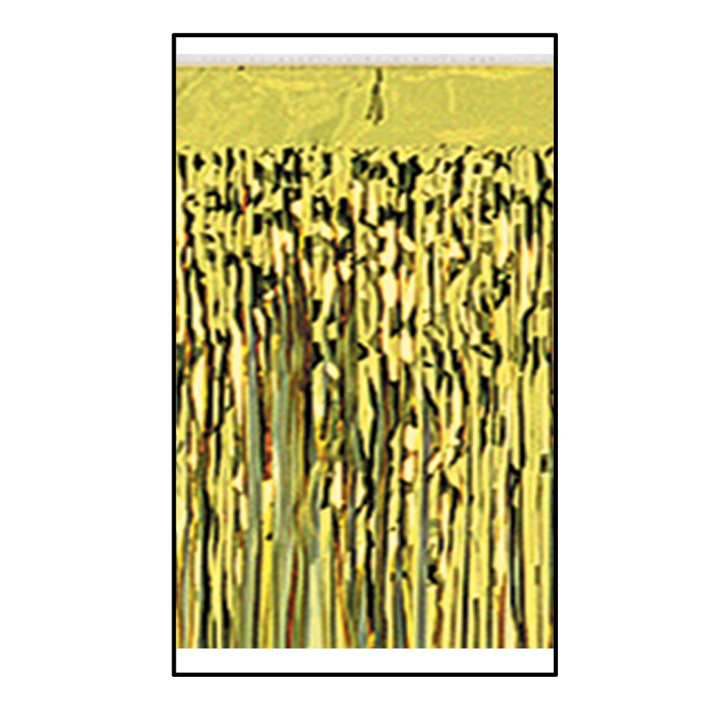 Metallic Fringe Drape Deep Header, 3m