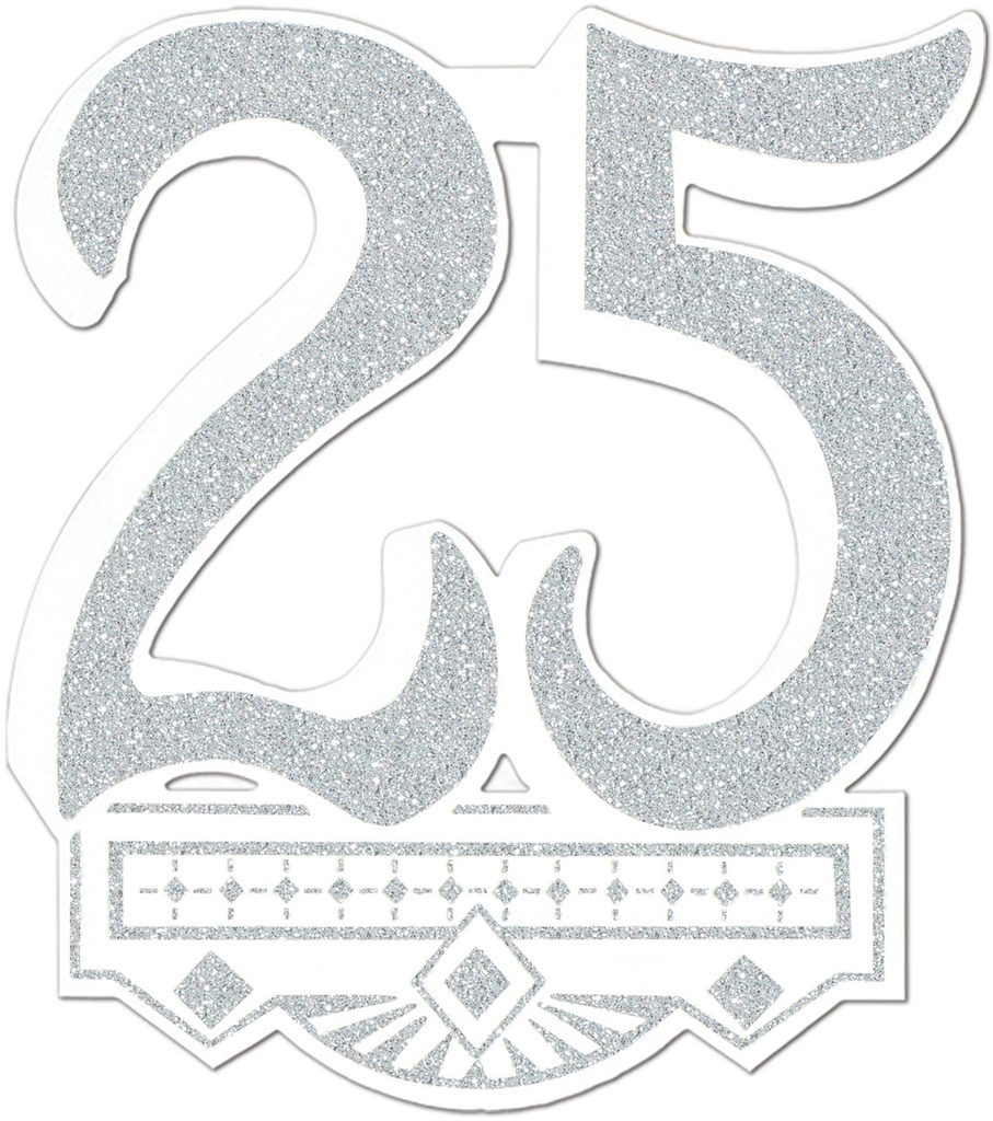 25th Anniversary Crest, 35cm