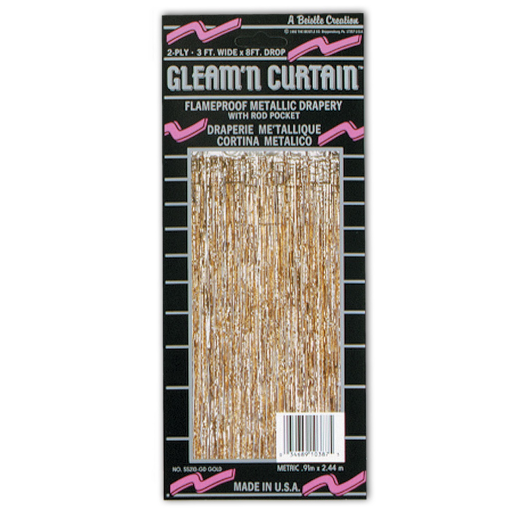 Foil Fringe Curtain, 2.4m