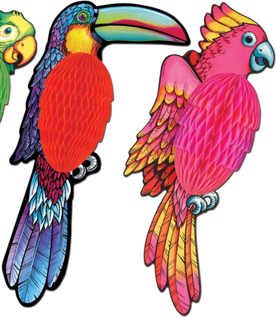 Tissue Exotic Birds, 43cm