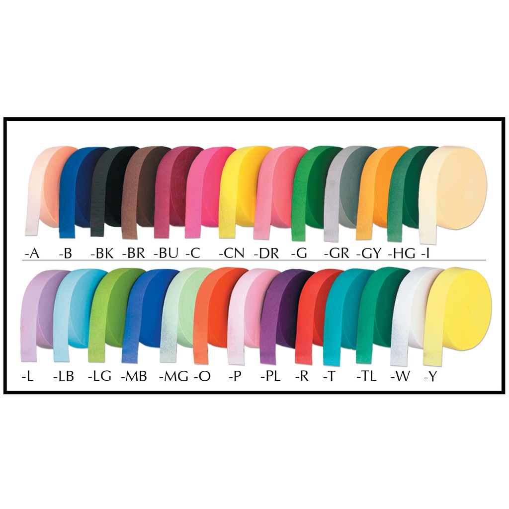 Jumbo Crepe Streamer, 152m