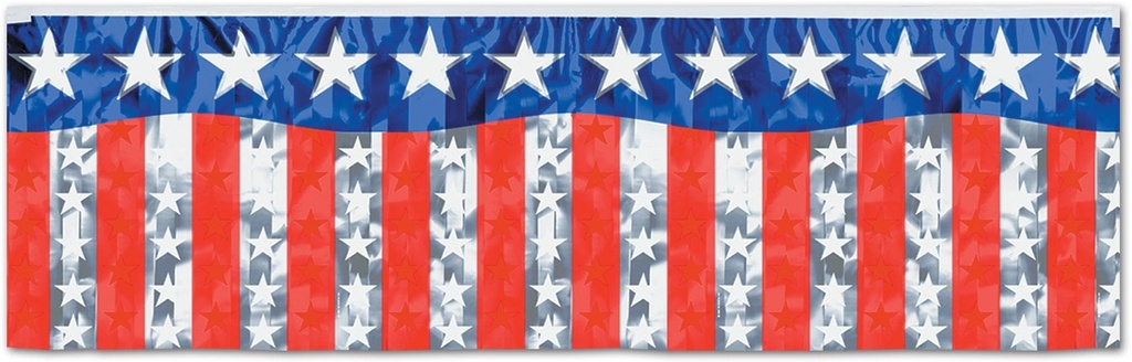 Stars And Stripes Fringed Banner