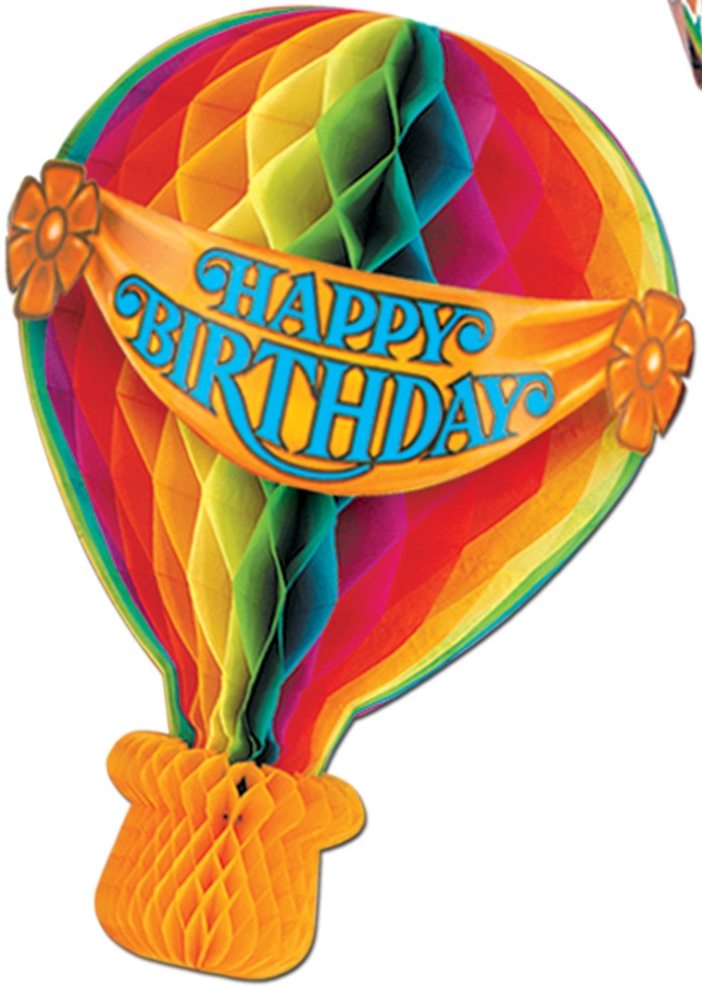 Tissue Hot Air Balloon, 34cm