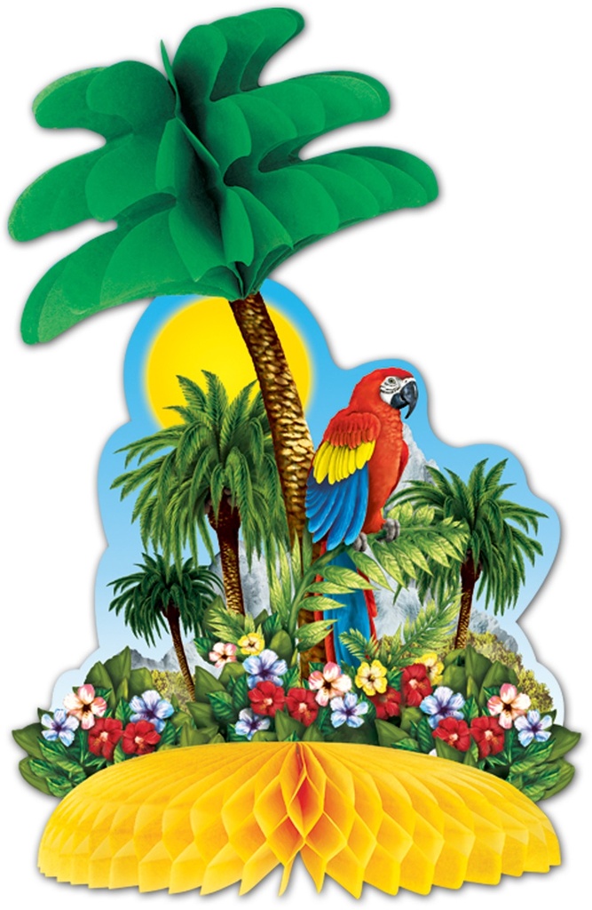 Tropical Island Centrepiece, 30cm