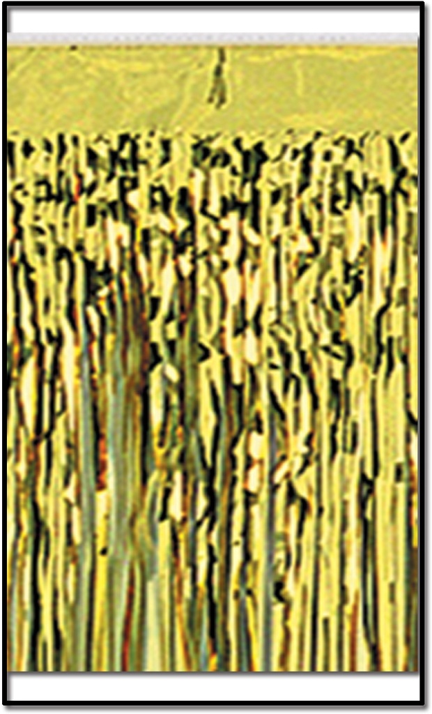 Metallic Fringe Drape Slim Header, 3m