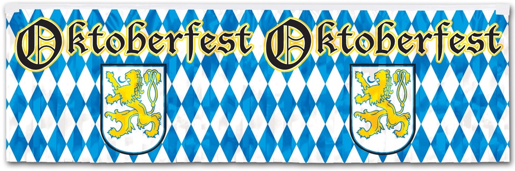 Metallic Oktoberfest Fringe Banner, 1.2m