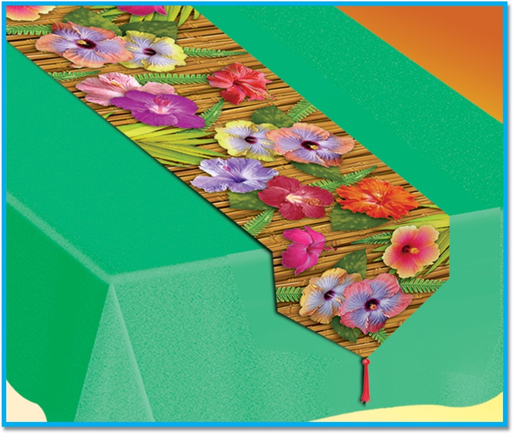 Printed Luau Table Runner, 1.8m
