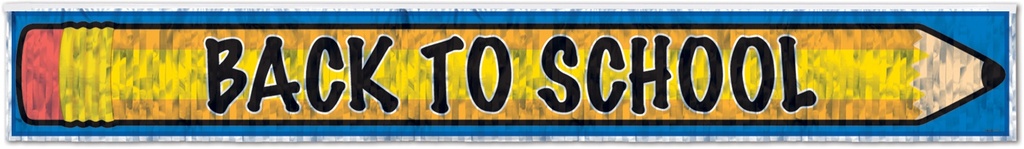 Metallic Pencil Banner