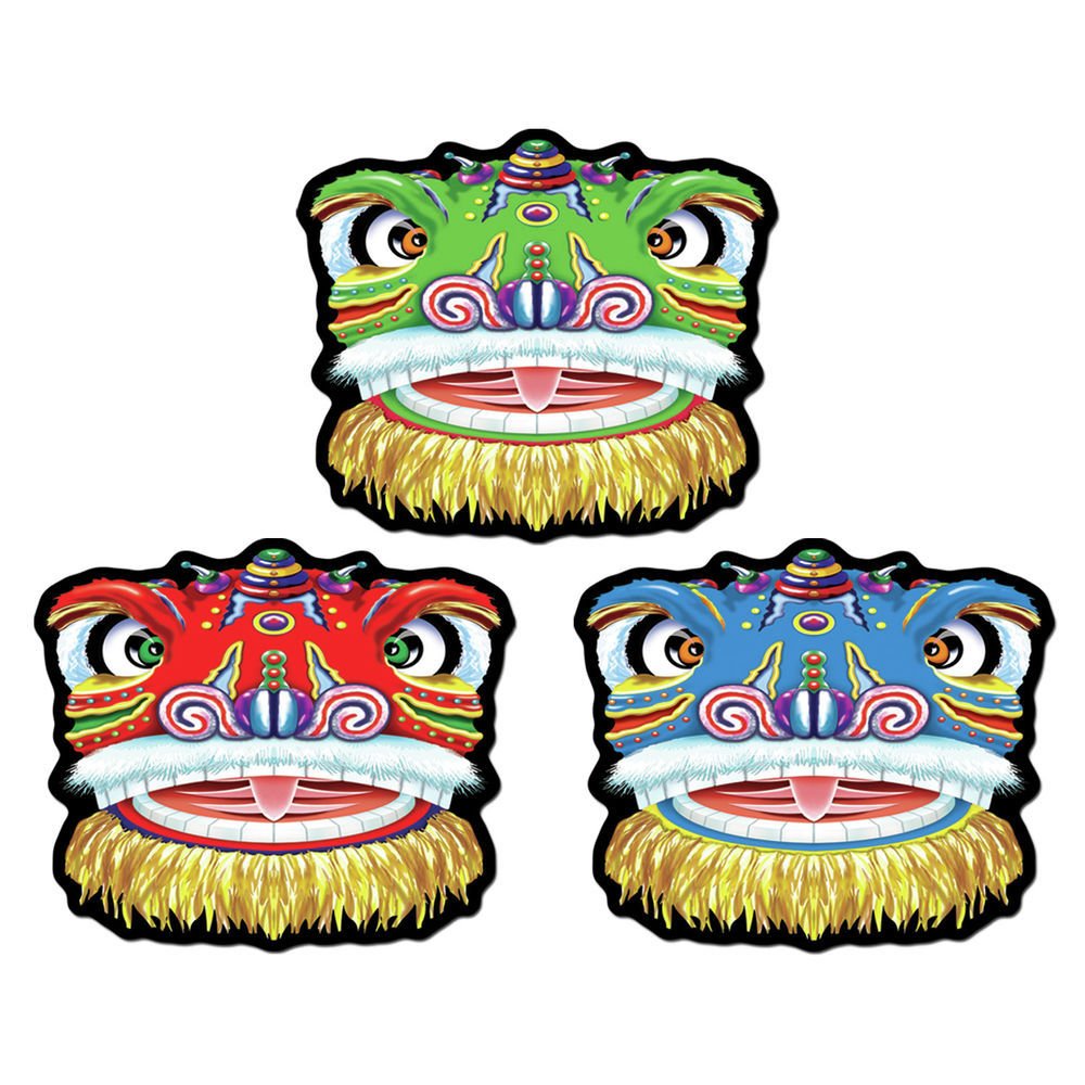 Lion Dance Cutouts, 40cm