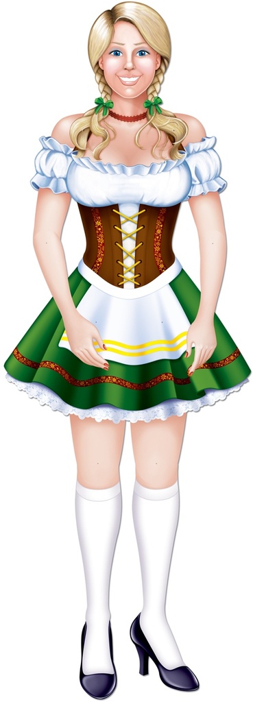 Jointed Oktoberfest Fraulein, 96cm