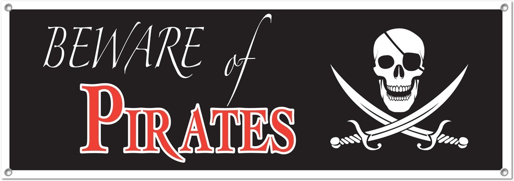 Skull Cutlasses Banner, 1.5m