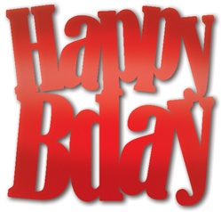 Happy Birthday Sign, 83cm