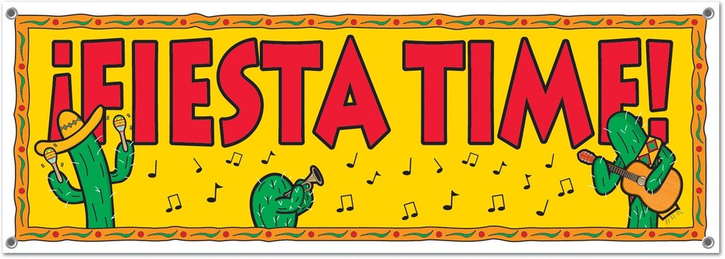 Fiesta Sign Banner, 1.5m
