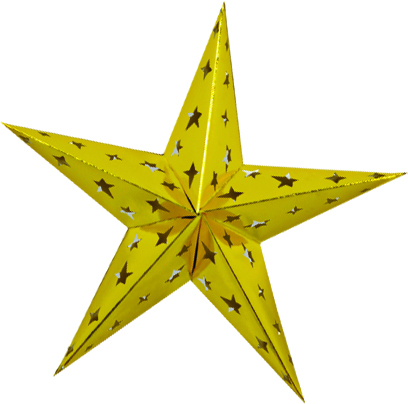 Dimensional Foil Star, 30cm