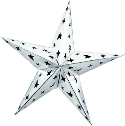 Dimensional Foil Star, 30cm