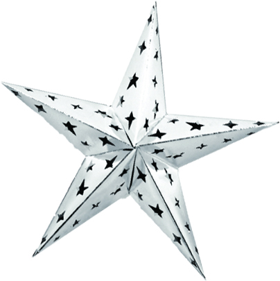 Dimensional Foil Star, 30cm