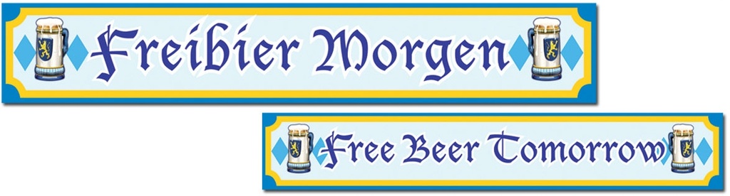 Oktoberfest Sign Cutouts, 60cm
