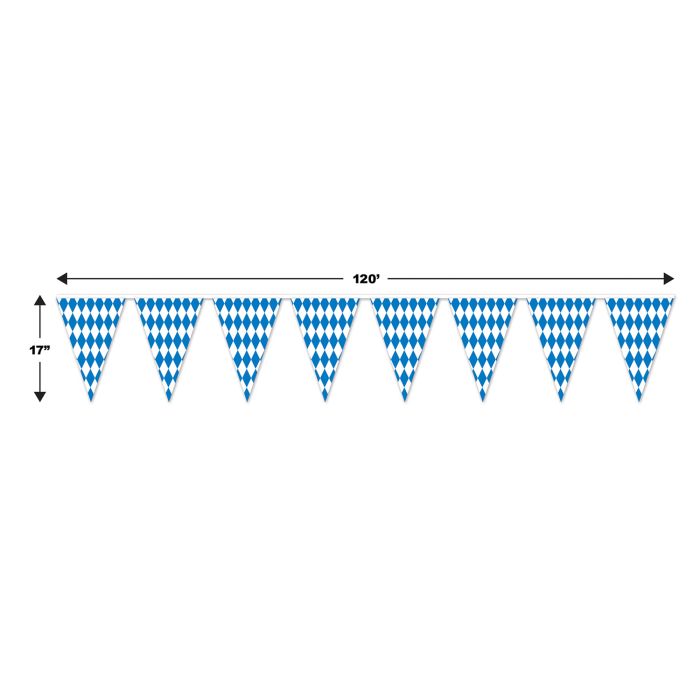 Oktoberfest Lozenge Pennant Banner, 9m