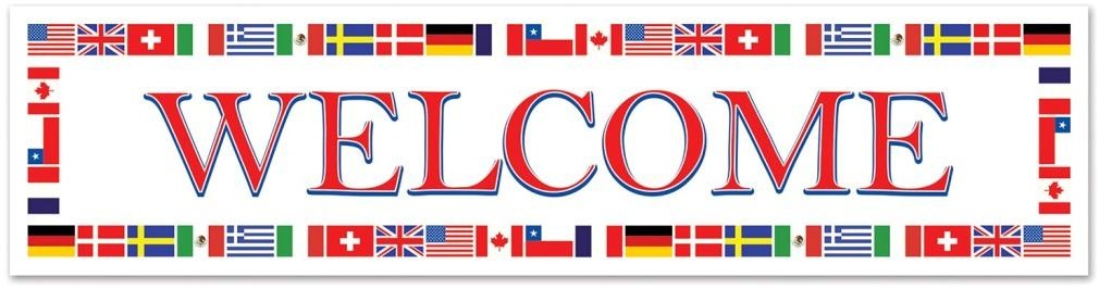 International Welcome Banner, 1.52m