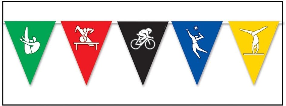 Sports Pennant Banner, 3.66m