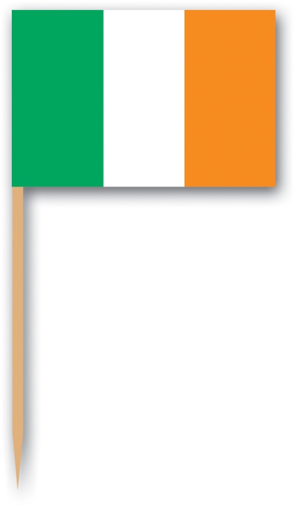 Irish Flag Picks, 6.5cm