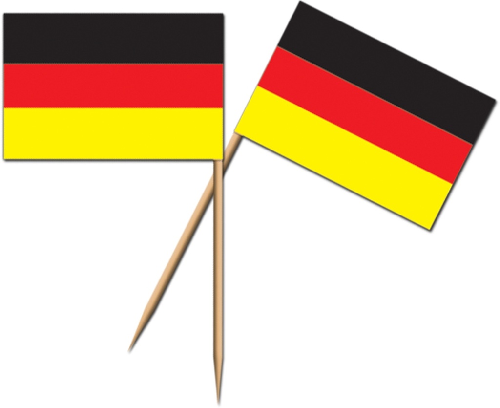 German Flag Picks, 6.5cm