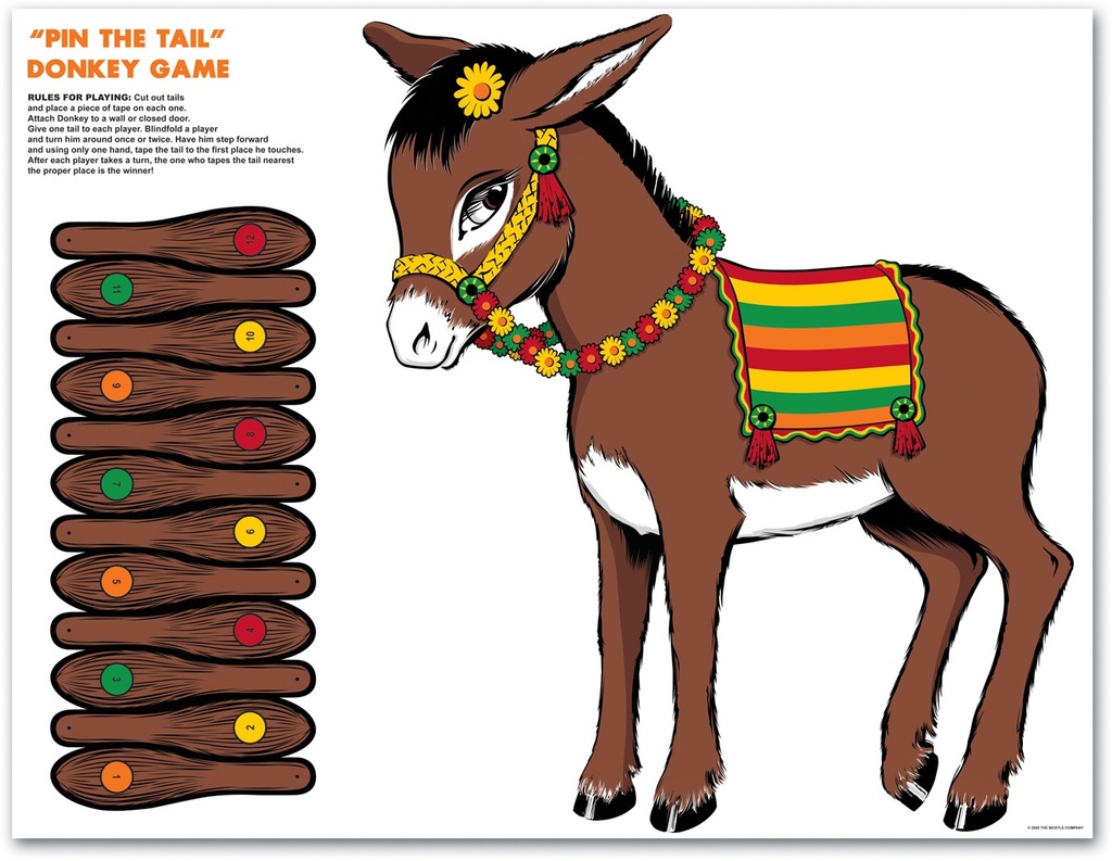Pin The Tail Game, 49cm