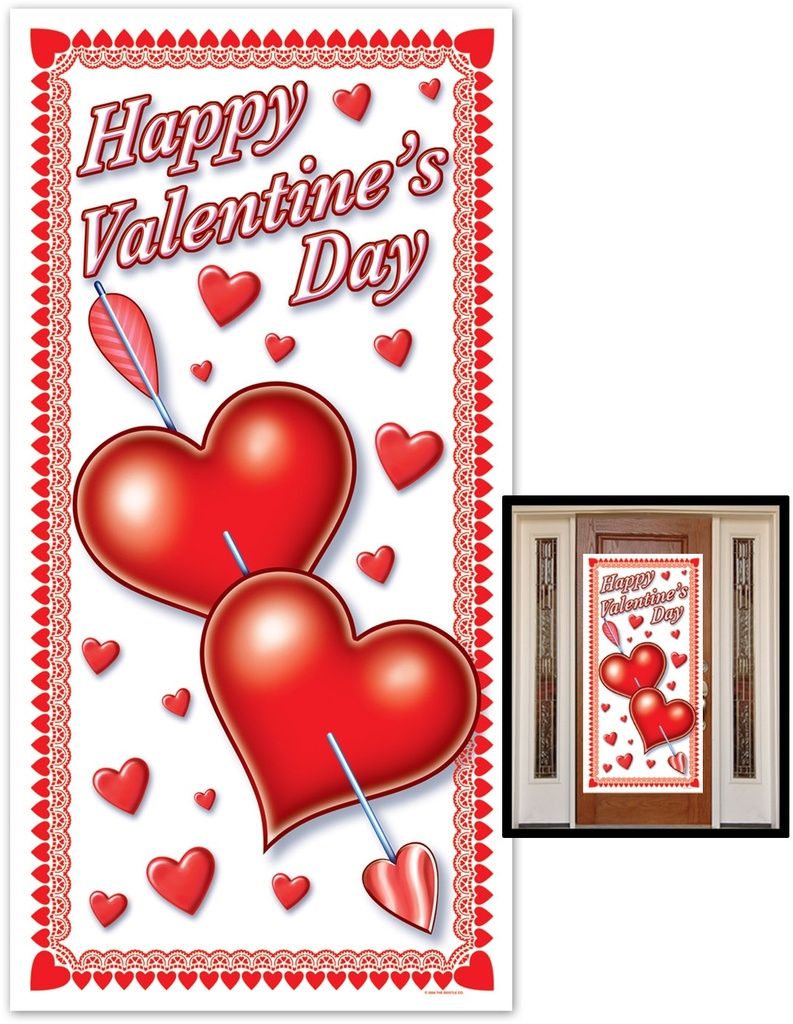 Happy Valentine's Day Door Cover, 1.5m