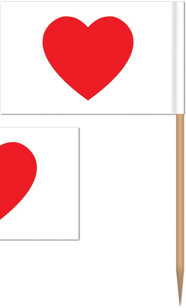 Heart Picks, 6.5cm