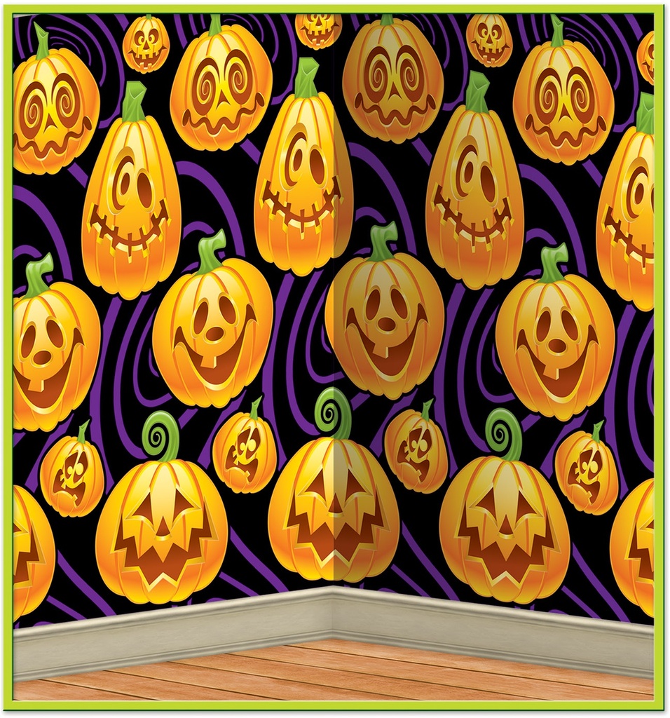 Jack-O-Lantern Backdrop, 9m