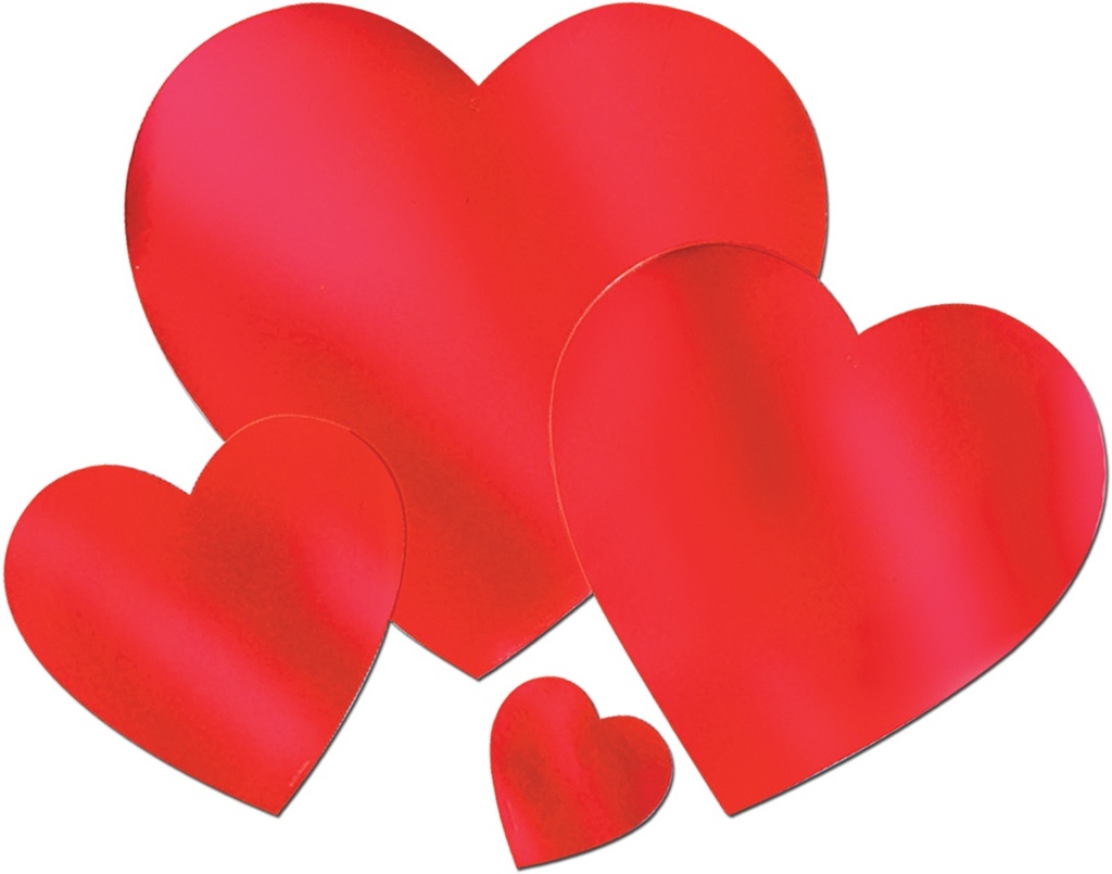 Foil Heart Cutout, 30cm
