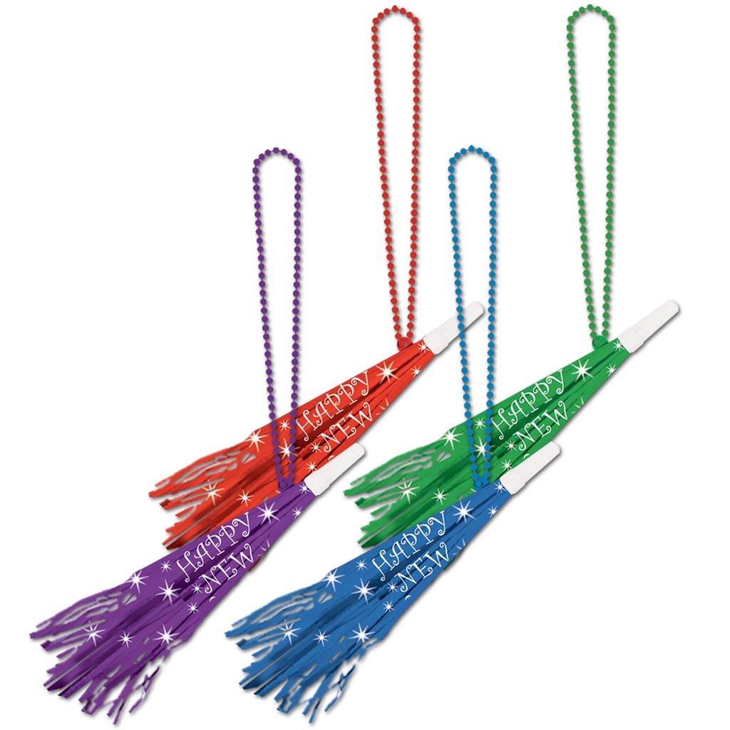 Bead Necklaces With Party Horns, 90cm