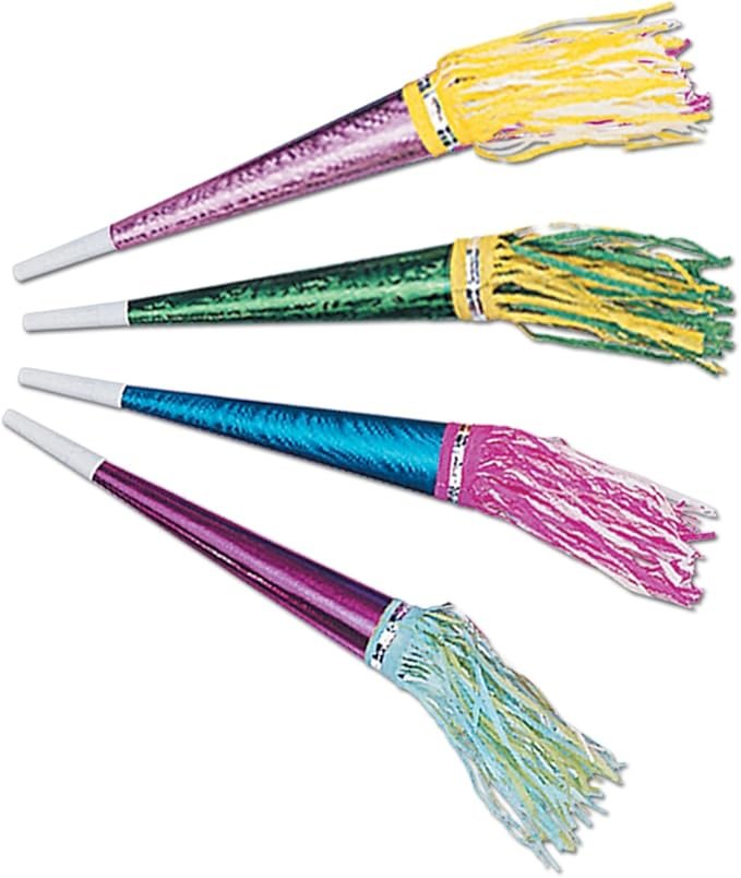 Foil Party Horns, 23cm