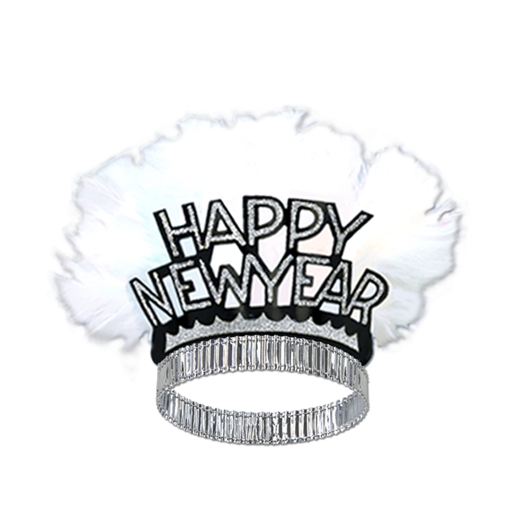 HNY Silver Feather Tiara