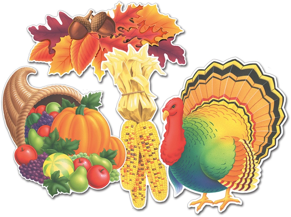 Thanksgiving Cutouts, 35cm