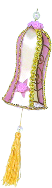 Fabric Bell with Tassle, 28cm