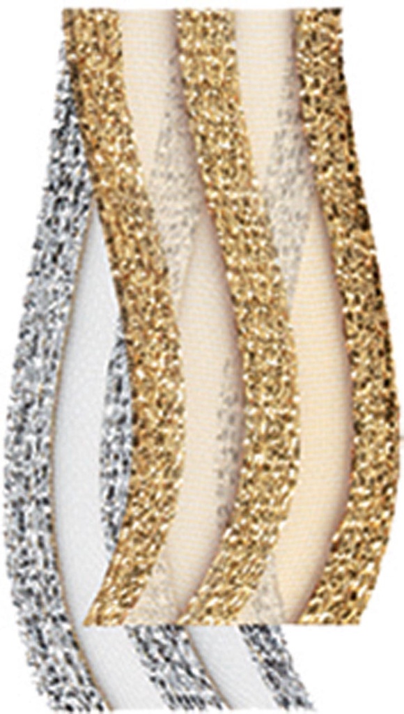 Glitter Mesh Ribbon, 15m