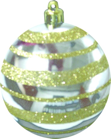 Glitter Ball Banded, 20cm