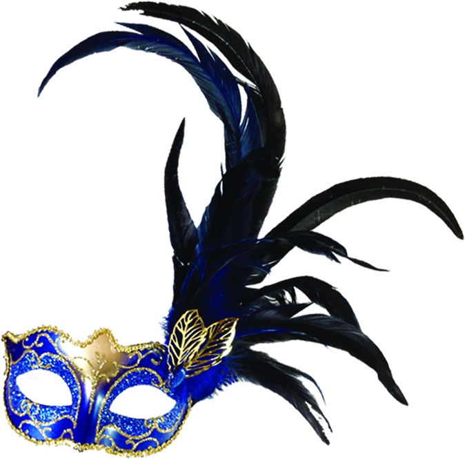 Feather Mask Leaf Plume