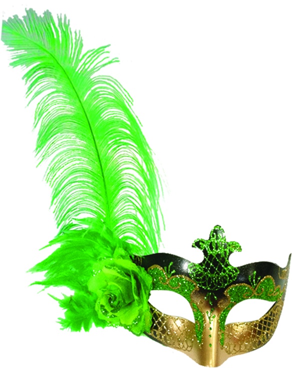 Feather Mask Crest Plume
