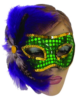 Feather Mask Barred Side Spray