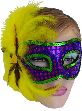 Feather Mask Barred Side Spray