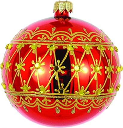 Glass Ball Filigree Trellis, 8cm