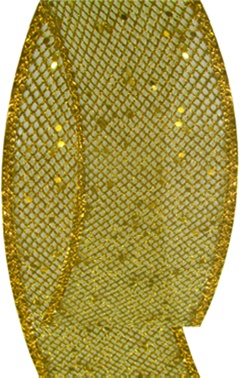 Net Ribbon with Glitter, 9.1m