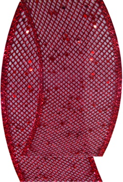Net Ribbon with Glitter, 9.1m